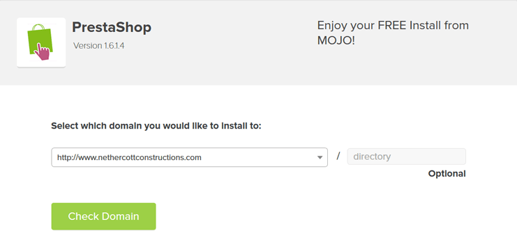 MOJO Install to Domain
