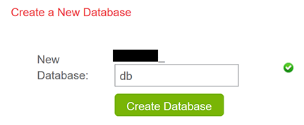 Create a new MySQL database