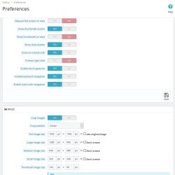 Image/Video Gallery Preferences