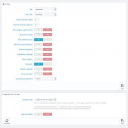 AJAX Dropdown Categories Preferences