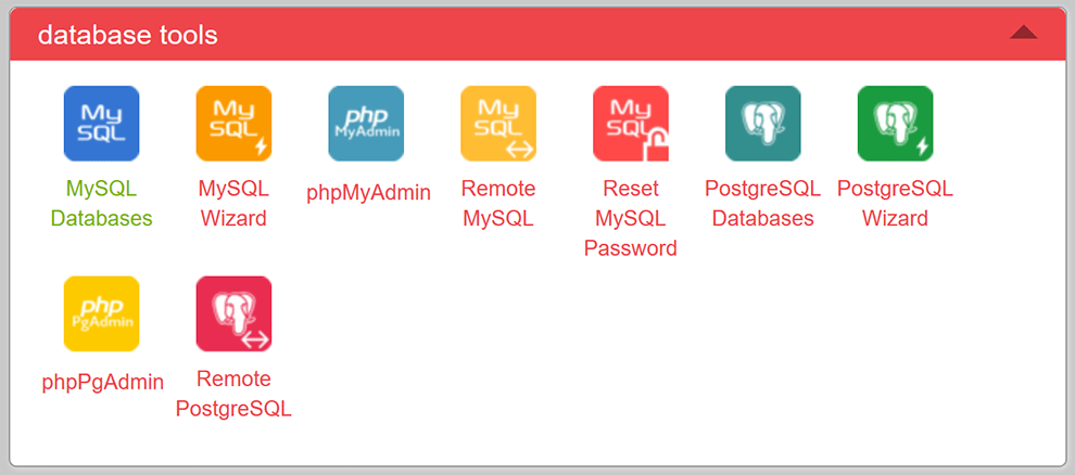 cPanel Database Tools